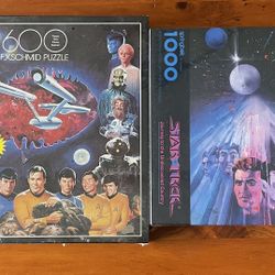 Factory Sealed Star Trek Vintage Puzzles (1993)