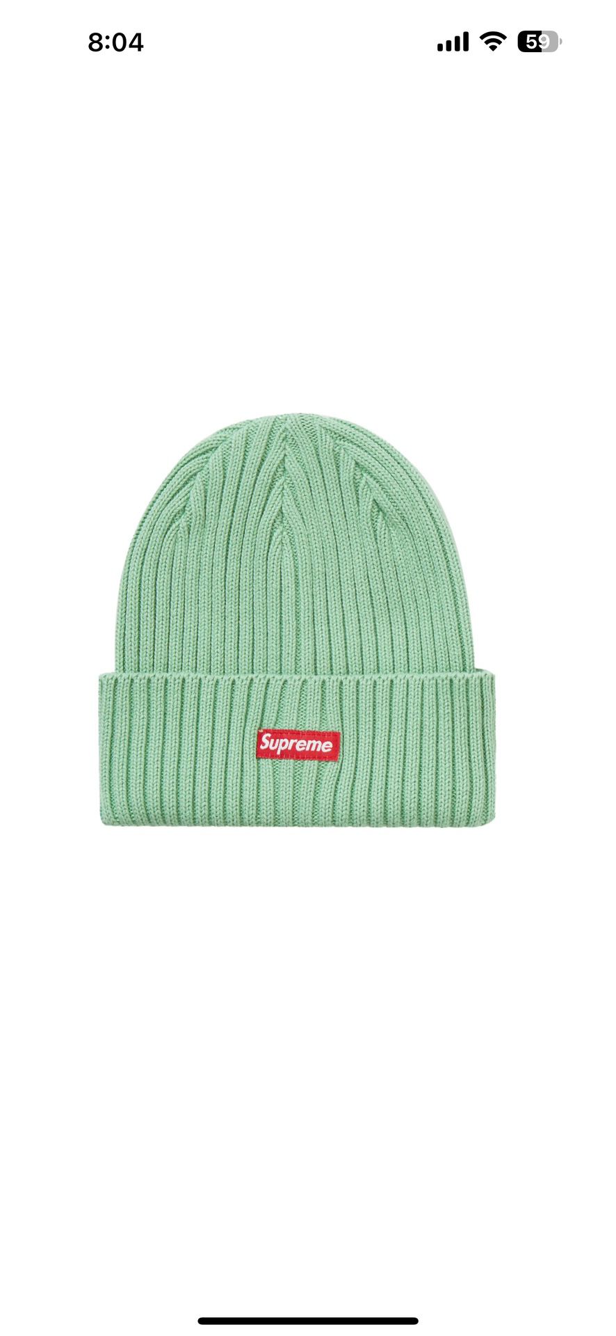 Supreme Overdyed Mint Beanie (used)