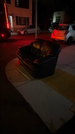 Leather Loveseat