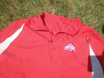 Vintage NCAA Ohio State Buckeyes 1/4 Zip Windbreaker Size XXL