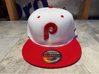 NWT Kipa Philadelphia Phillies Throwback Snapback Baseball Cap Hat White/Red.. Rare!