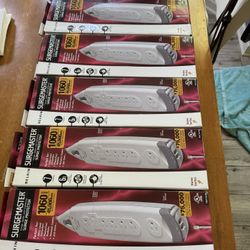 New Surge Protectors (Lot Of 6 Total) 