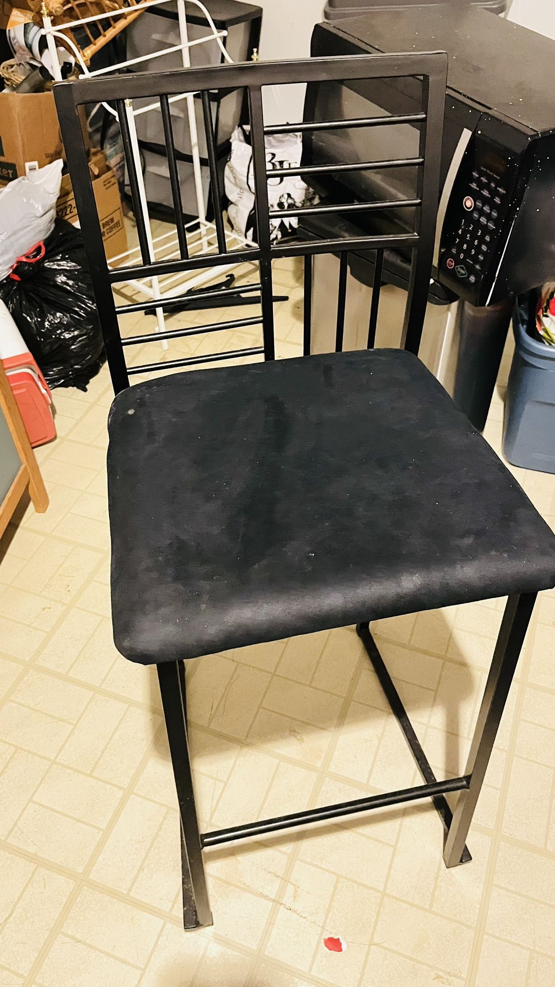 $15 Black High Chair Stool (2 For $30)
