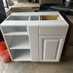 Brand New already Build It Good Quality Plywood    No Tax New. Also We Have Two Available.   Blind Base 36 W X 34-1/2 H X 24 D - Luxor White Series 