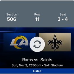 Rams Vs Saints 