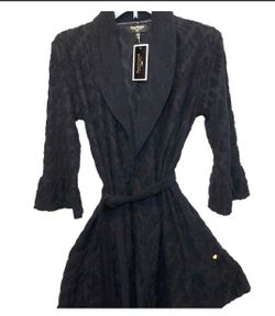 NWT Juicy Couture Black label black robe