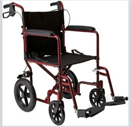 Lightweight Foldable Transport Wheelchair