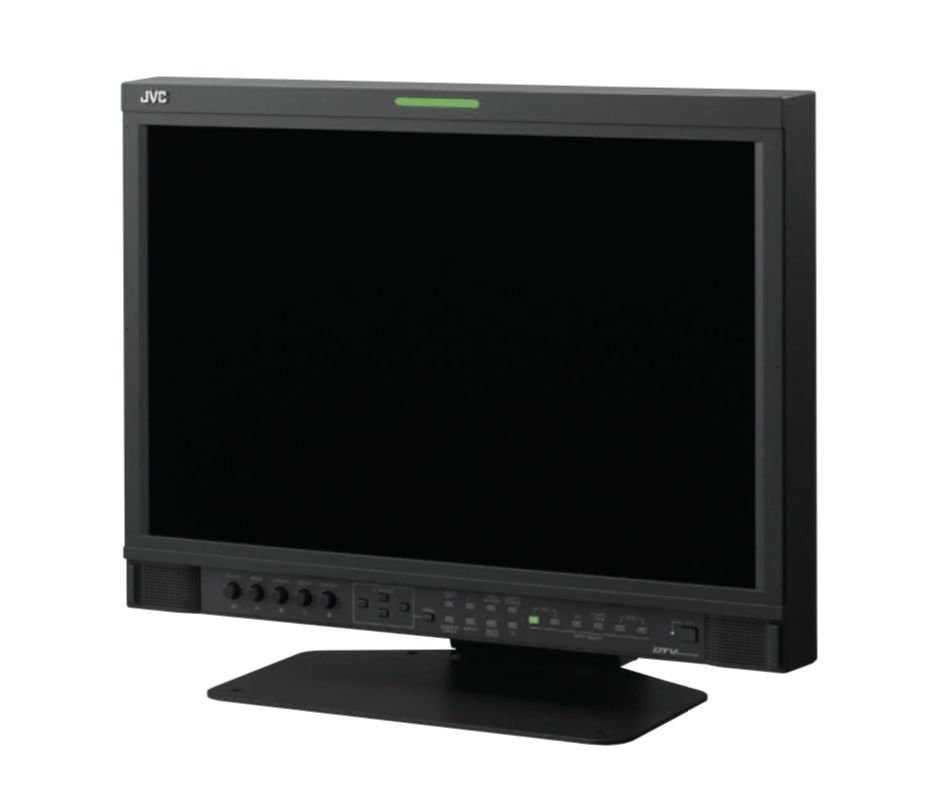 JVC - Broadcast Professional Color Grading Studio Monitor (DT-V24L3D) With Ergotron Mounting Stand