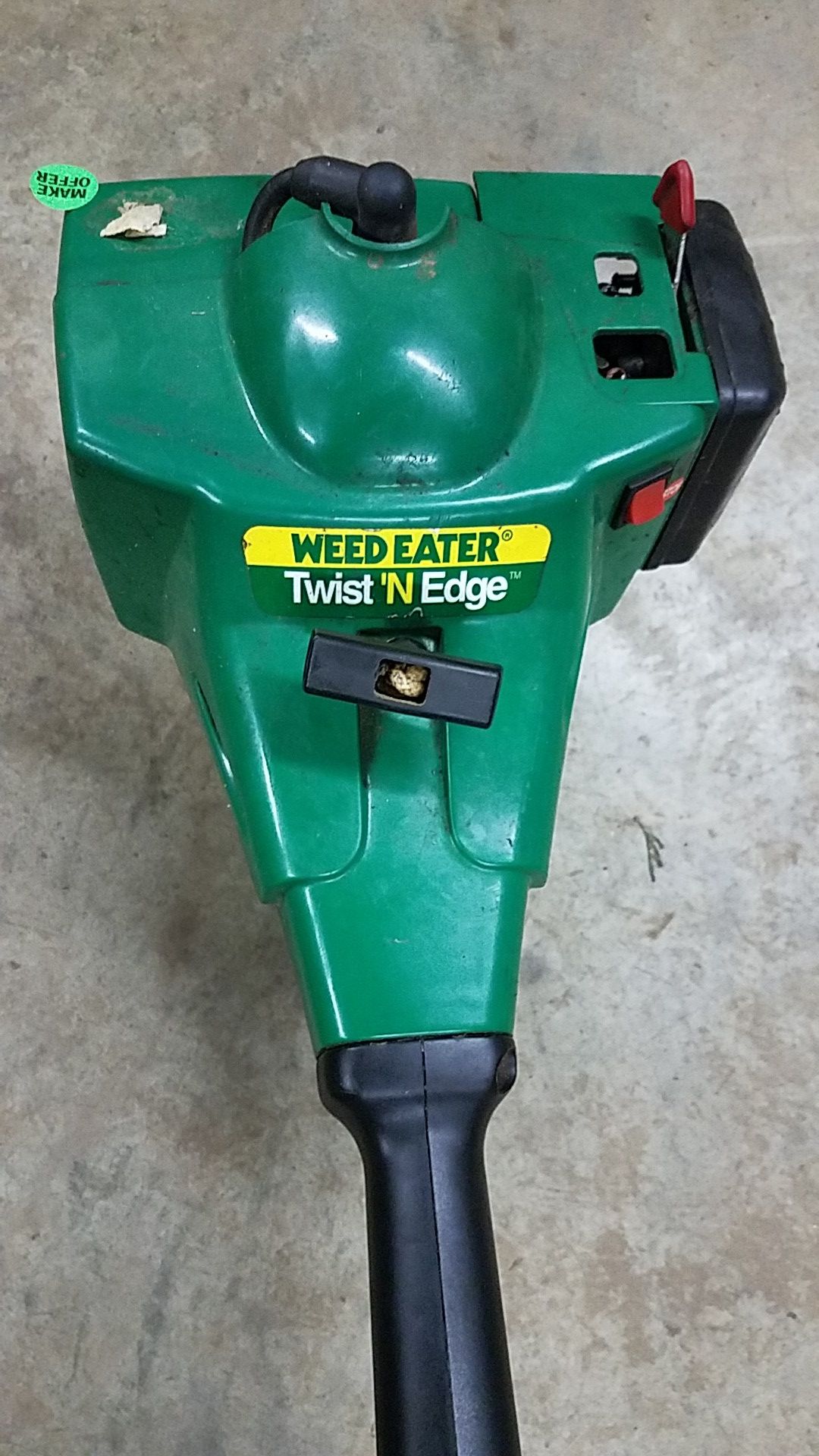 Weedeater twist n edge weed whacker