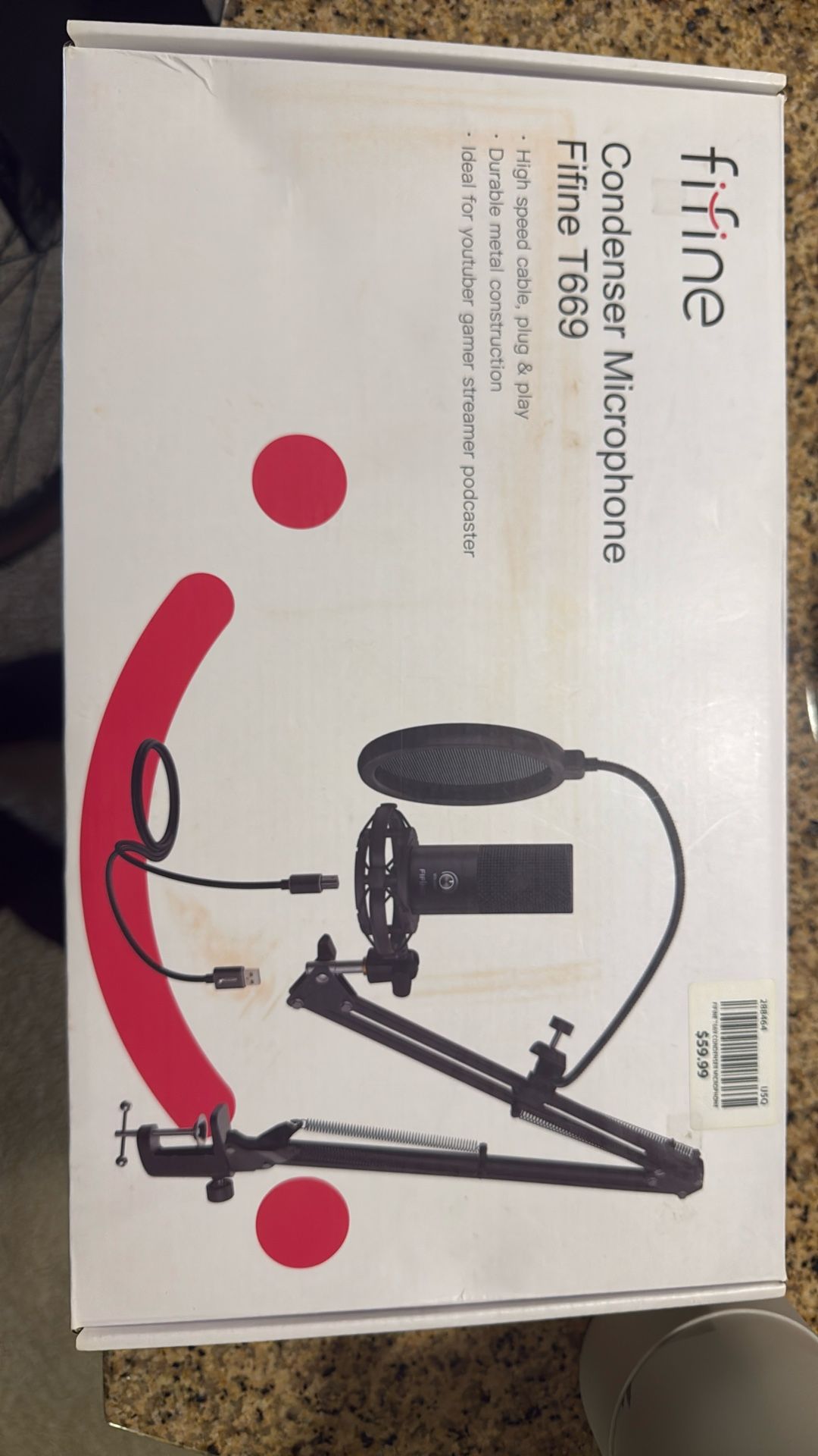 Fifine condenser pc microphone