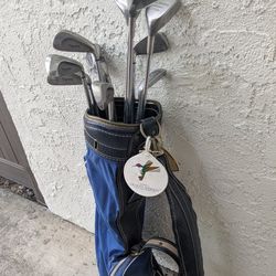 Golf bag and clubs