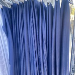 120” Round Polyester Table Linen - Navy