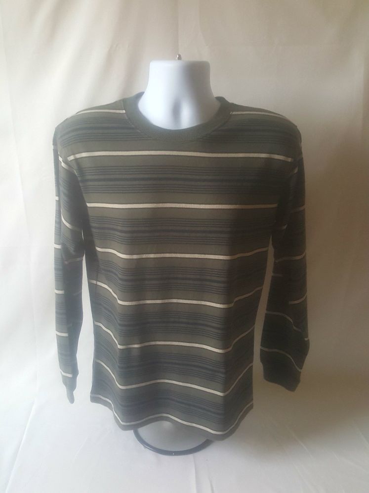 TKS Basics boys striped long-sleeve shirt size L