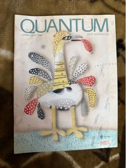 July/August 2000 issue of Quantum magazine, a publication focused on physics and mathematics for students. Like new condition