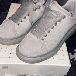 Alexander Mcqueens Grey Suede