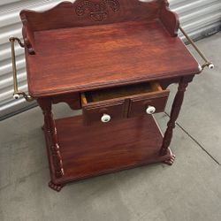Unique Table With Small Drawer Antique 