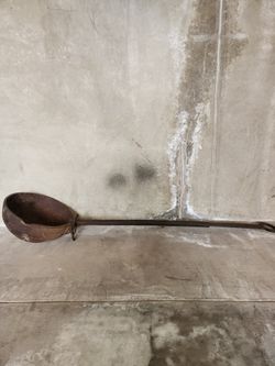 Large Antique Melting Ladle - Vintage Melting Ladle
