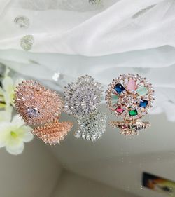 American Diamond Adjustable Rings 