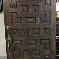 Antique Entry Door Spanish Italian Revival Art Deco
