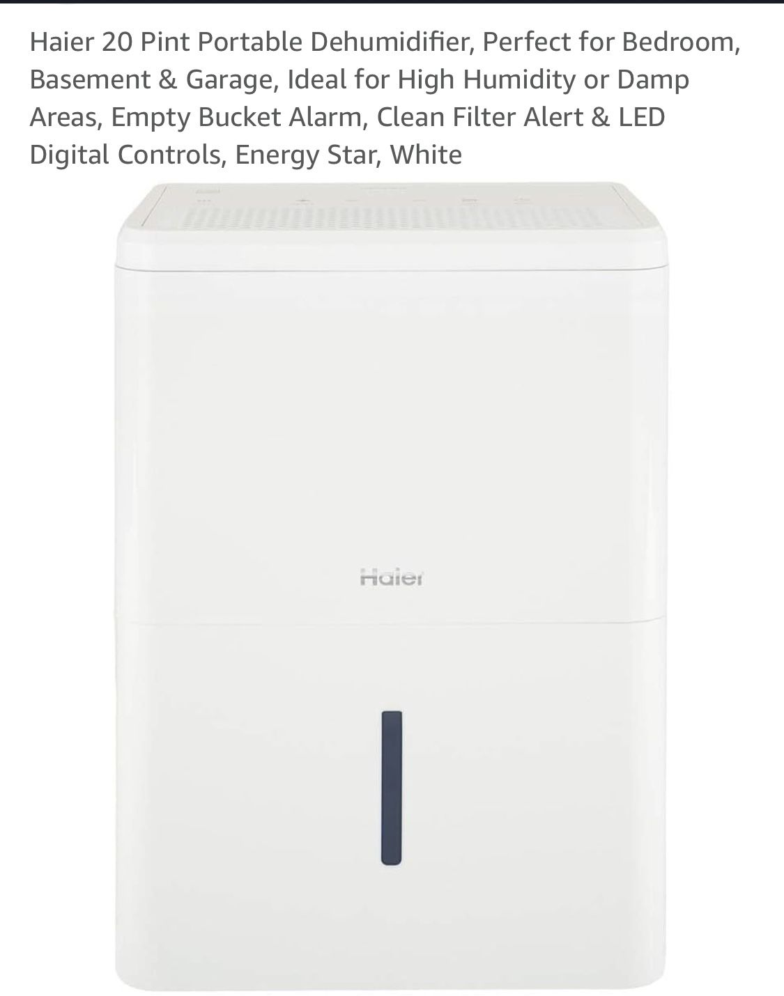 Haier Dehumidifier