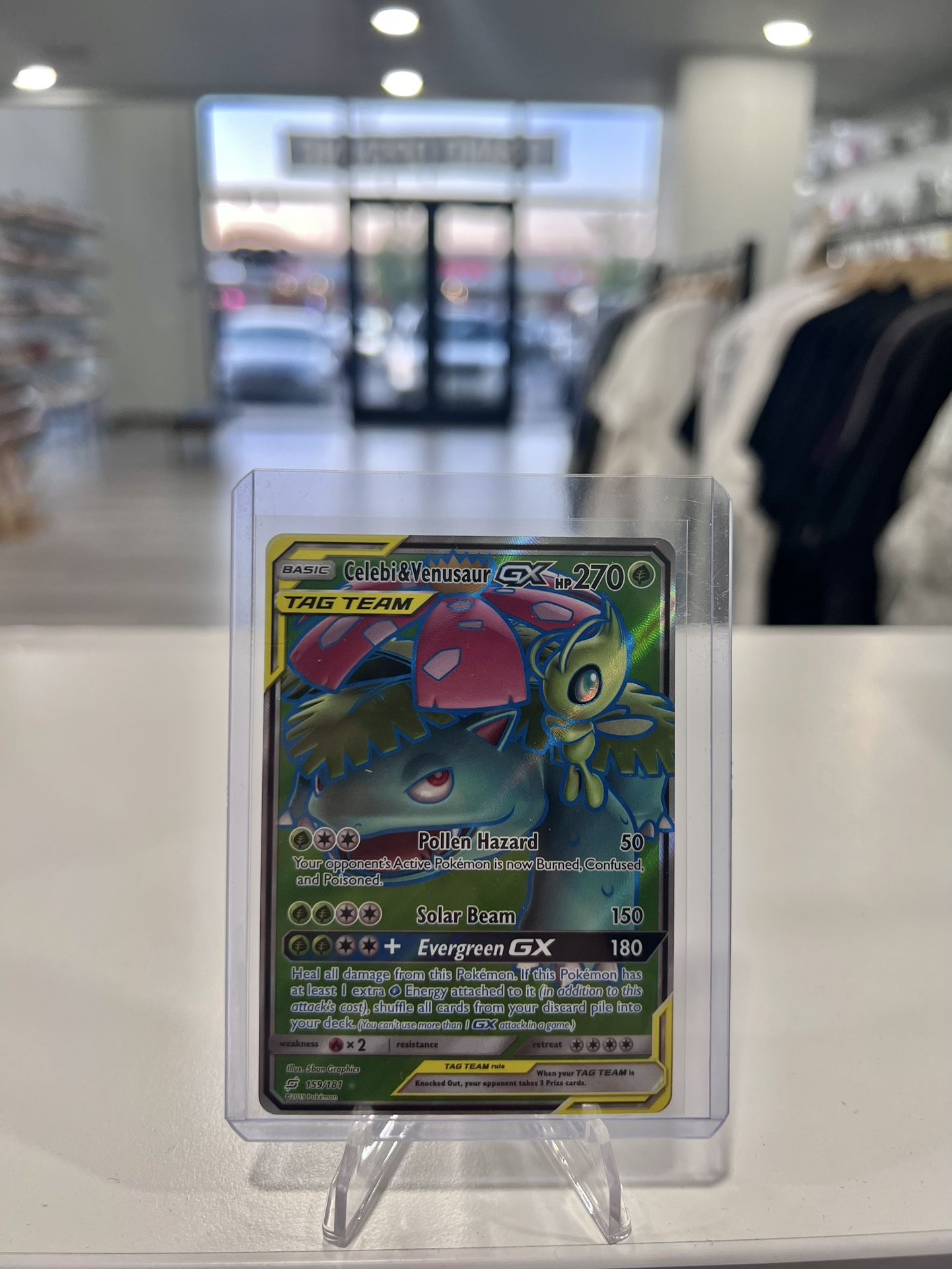 Pokemon Celebi & Venusaur GX #159 Pokemon Team Up