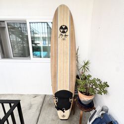 8’ Gerry Lopez / Wavestorm Beginner Surfboard w/ fins and leash