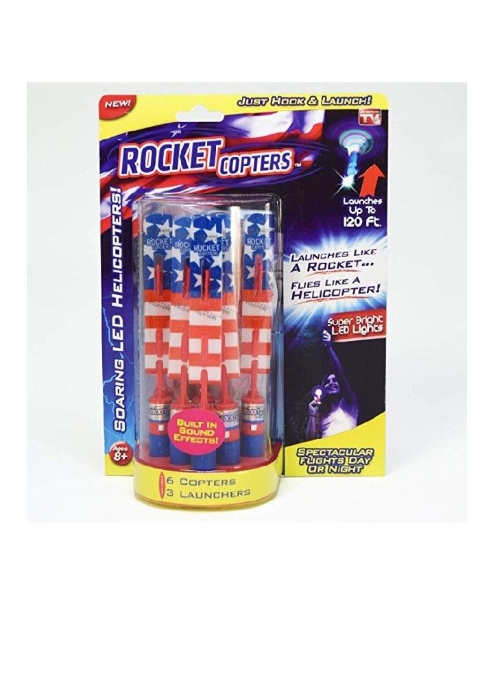 Rocket Copters. Soaring LED helicopters up to 120ft!