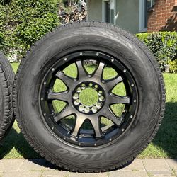 Universal 6 Lug Nut Rims & TIRES/ Universal Rines & LLANTAS De 6 birlos (6x5.31) & (6x5.5) size: 18”