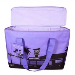 Purple Trader Joe's Insulated Bag 