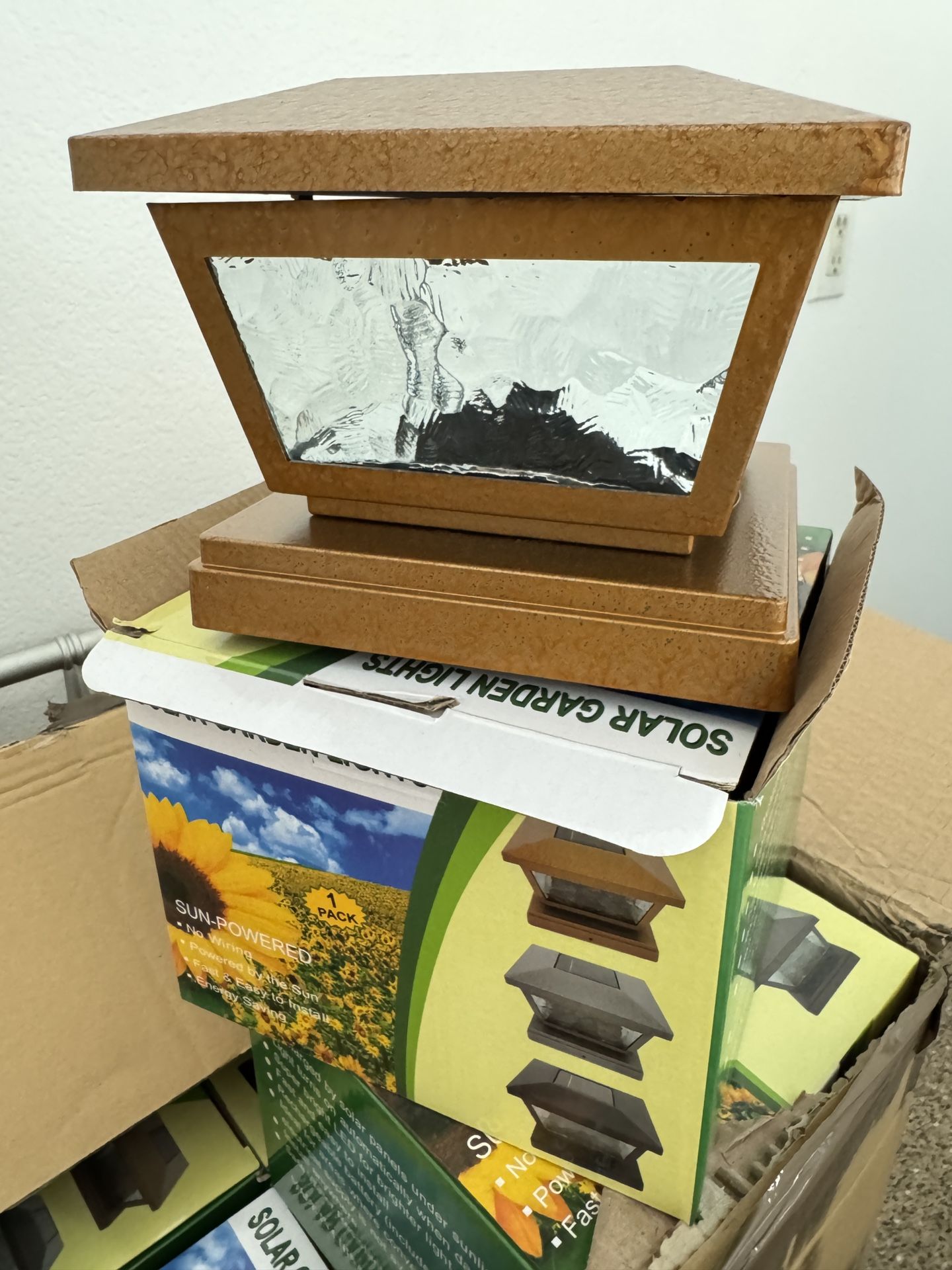 Landscape Post Lights (solar/sun Powered) Light Copper Color