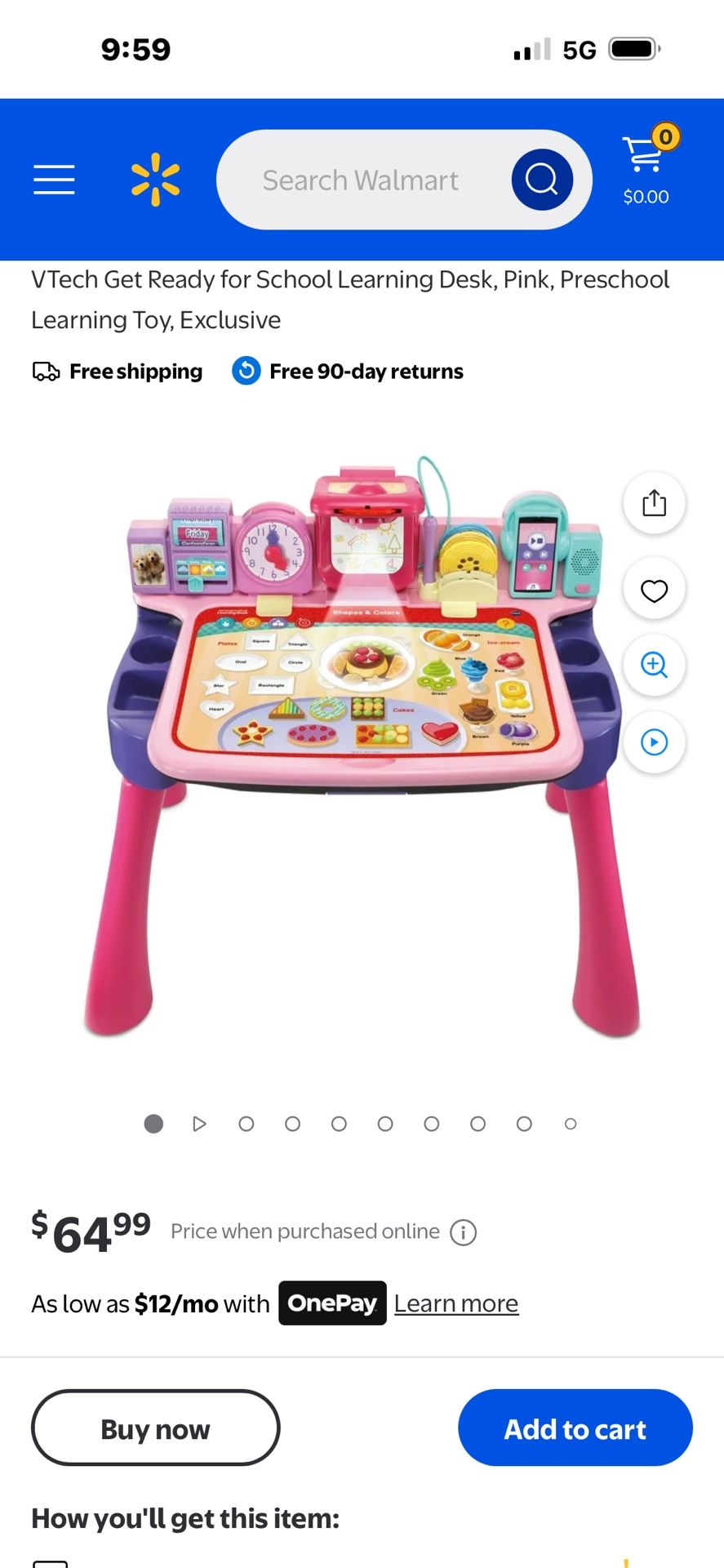 V Tech 4-1 Desk and Writing Activity