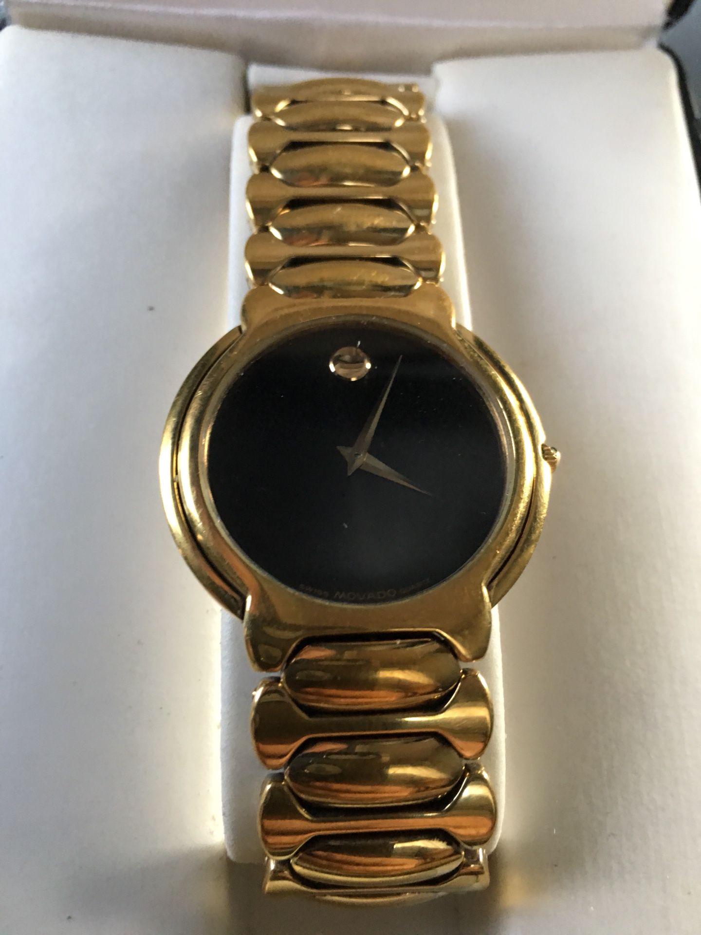 Men’s 18k Gold Plated watch w box and tag