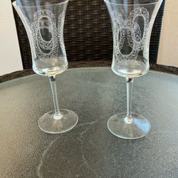 Gorgeous Vintage Champagne Flutes 