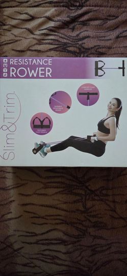 "Slim & Trim" brand resistance rower