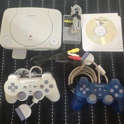 Sony PSOne console mod chipped, 2 controllers, 7 games. memory card