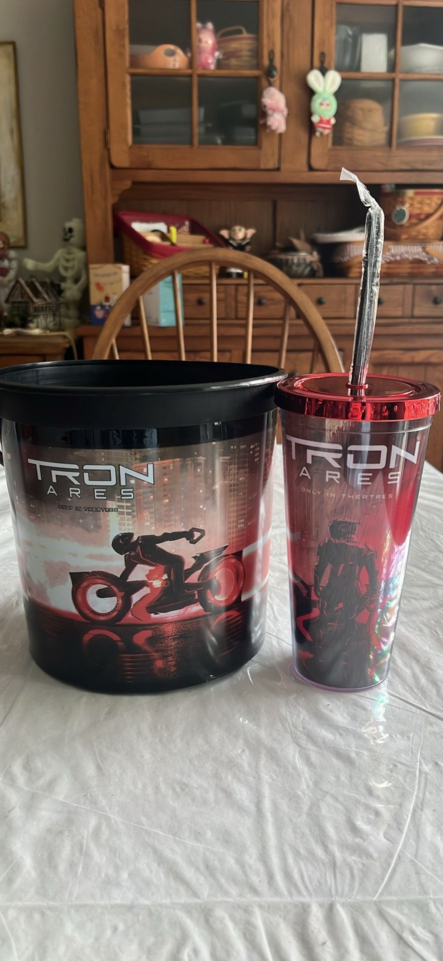 Tron Ares Popcorn bucket and tumble