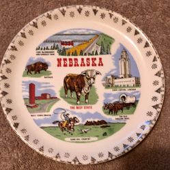 Vintage Nebraska Commemorative State Plate