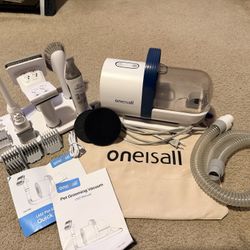 Oneisall Pet Grooming Vacuum Full Set – Used Once Like New