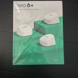 Eero 6+ Mesh WiFi 6 System (3-Pack) – New 