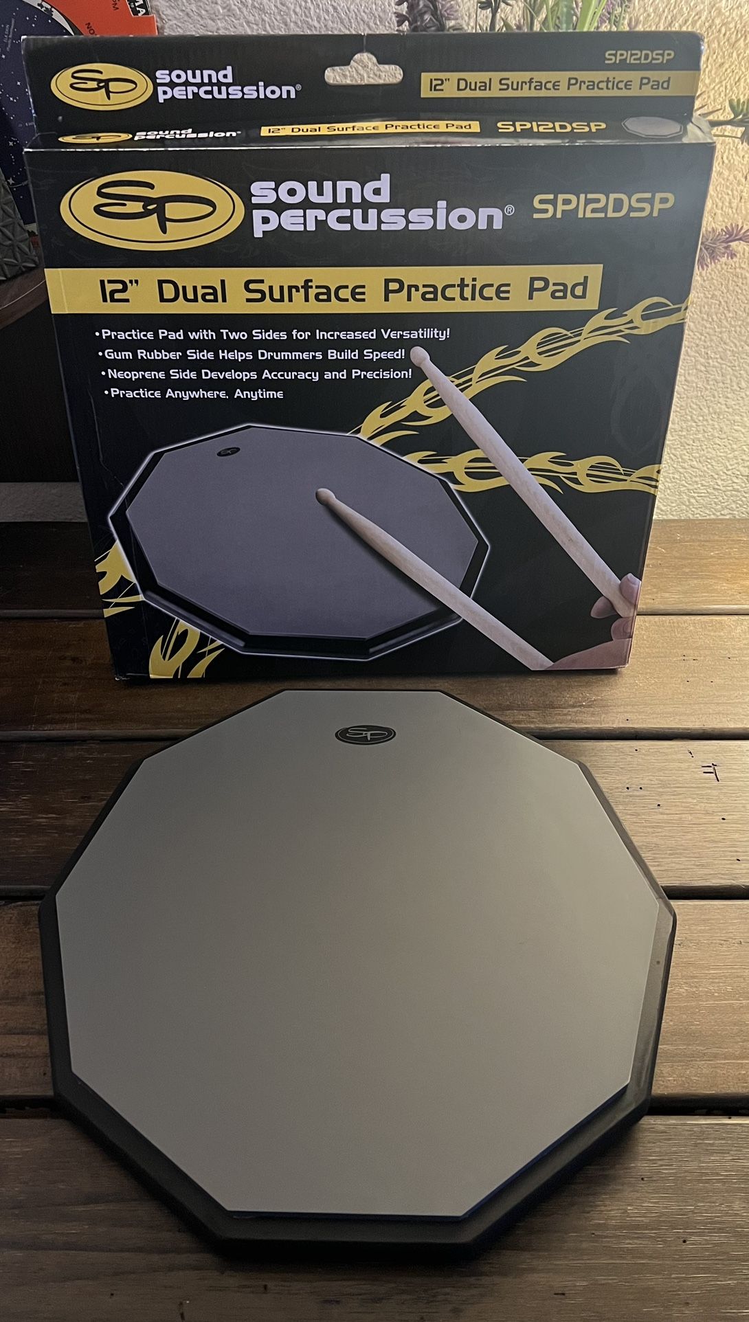 SP Drum Practice Pad (12in)