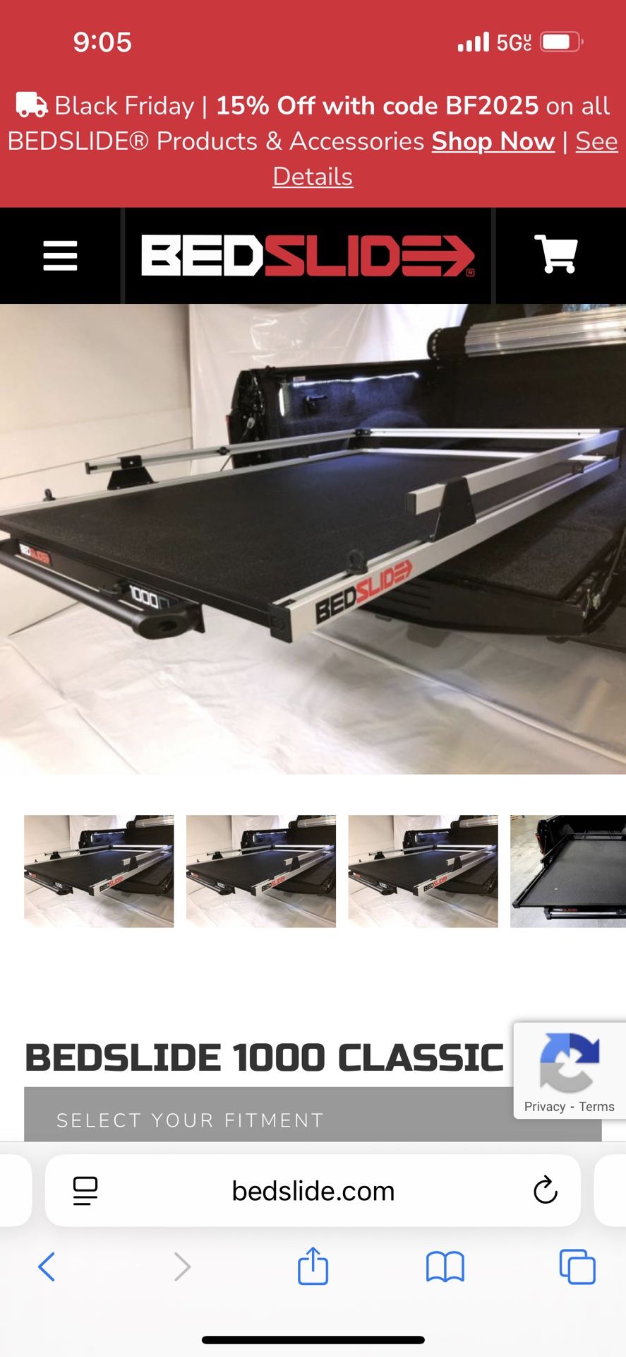 Bed Slide  For A 8 Foot Bed 