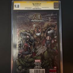Age of Ultron #1 CGC 9.8 - Marvel Foil Cover  Signed by Stan Lee