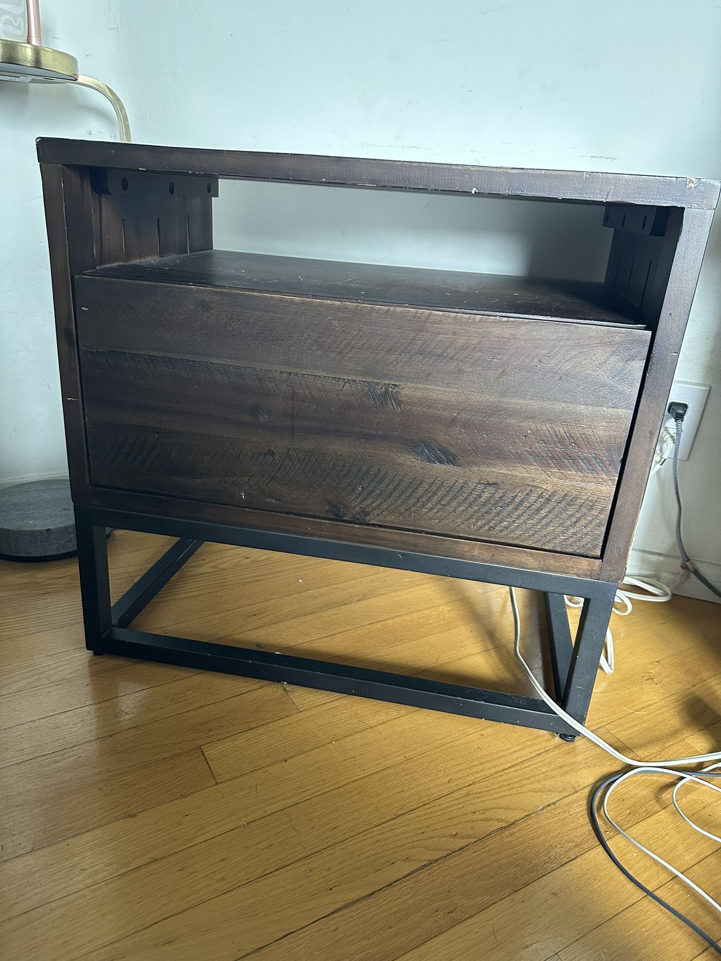 West Elm Logan Industrial Night Stand (2)