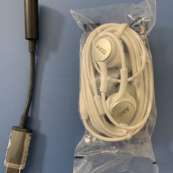 Samsung 3.5mm Earbuds With Type C Adapter 