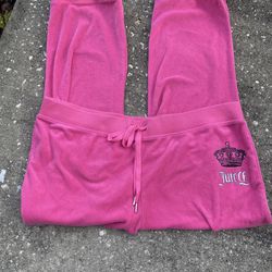 Juicy Couture Terry Cloth Hot Pink Sweat Pants/capris