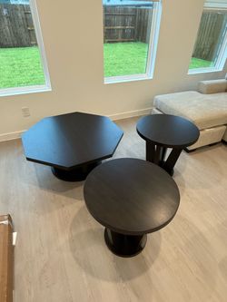 Coffee table and two side table