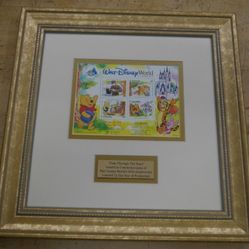Pooh Through The Years Walt Disney World 25th anniversary Stamp Collectible-COA