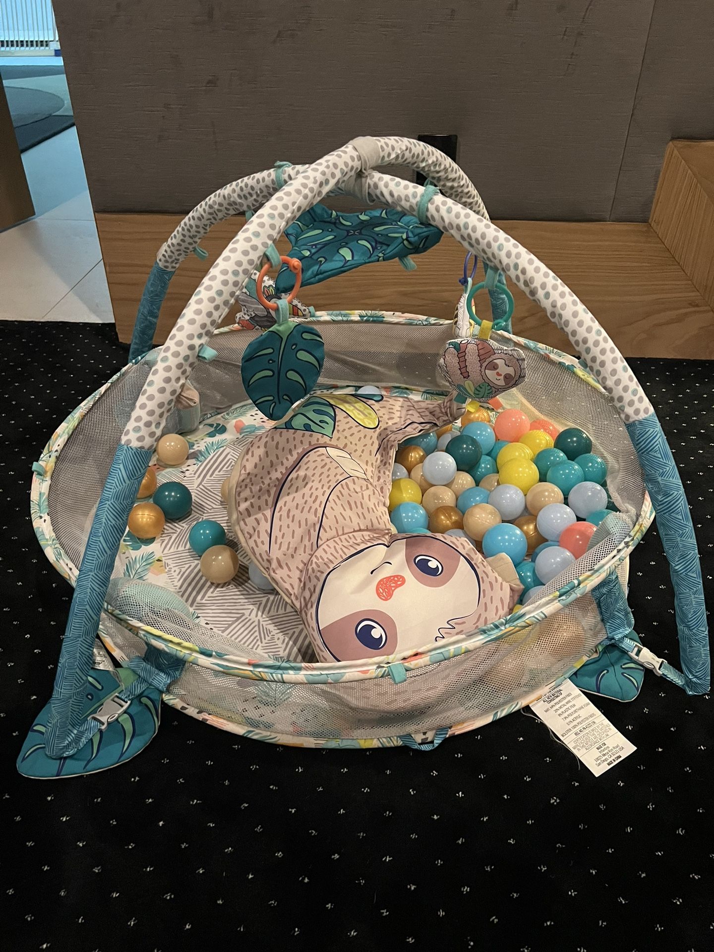 Sloth Ball Pit With Extra Balls