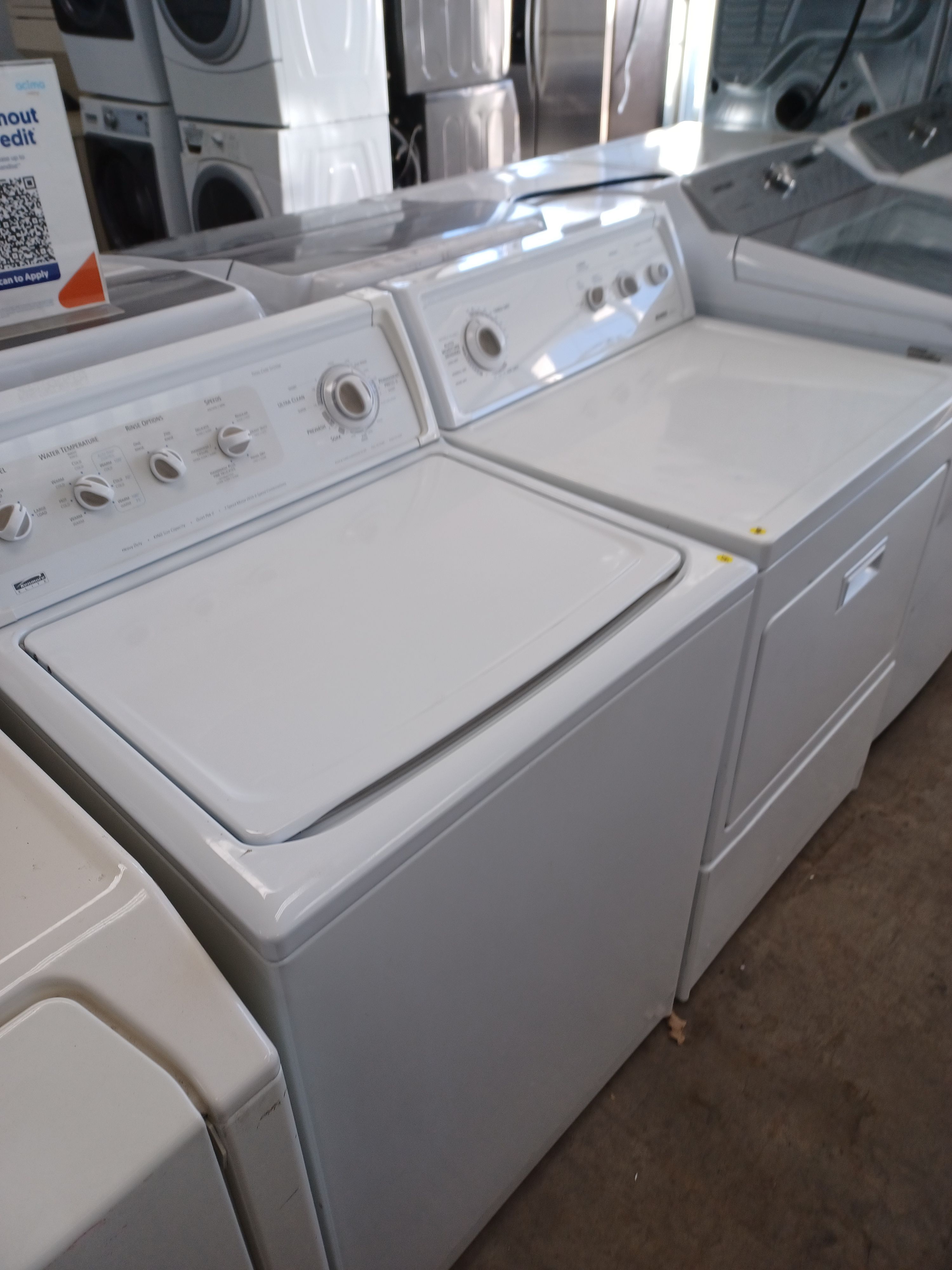 Kenmore all white washer and electric dryer ,  free delivery , 120 day warranty