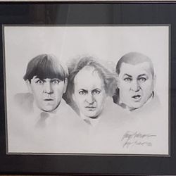 Three Stooges - Gary Saderup Hand-Signed Litho